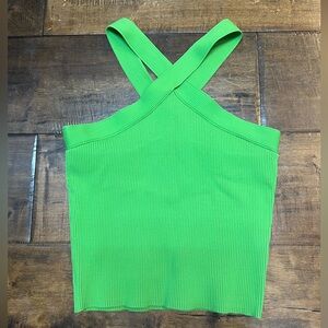 Super fun green crossover tank top! Size large.